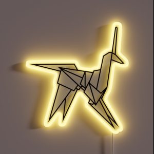 Blade Runner Origami Unicorn RGB Neon Sign