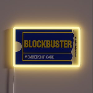 Blockbuster Membership Card RGB Neon Sign Blockbuster Membership Card RGB Neon Sign