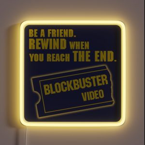 Blockbuster Video Merchandise RGB Neon Sign Blockbuster Video Merchandise RGB Neon Sign