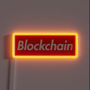 Blockchain RGB Neon Sign