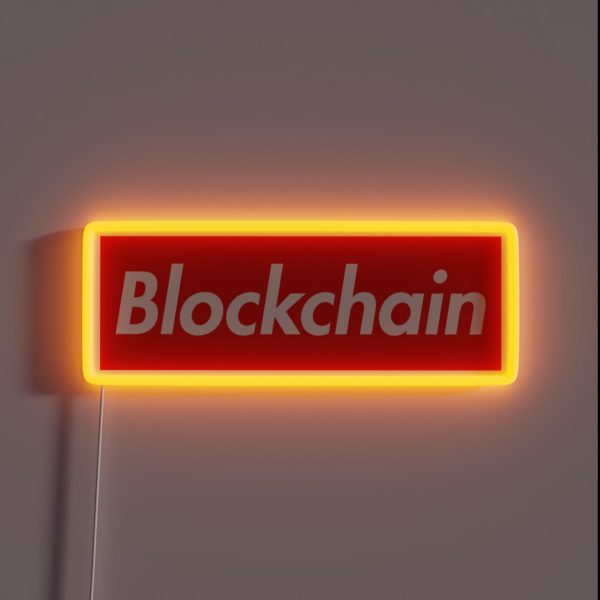 Blockchain RGB Neon Sign