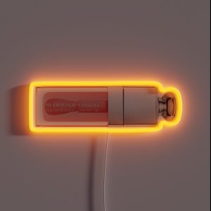 Blood Of Christ Lip Glow Oil RGB Neon Sign