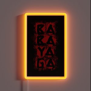 Blood Splatter Baba Yaga RGB Neon Sign