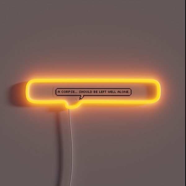 Bloodborne Dialogue Lady Maria RGB Neon Sign