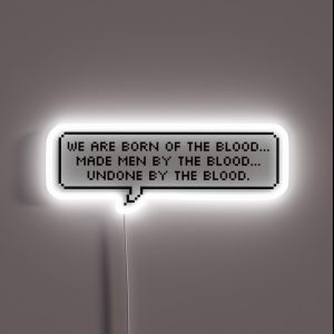 Bloodborne Dialogue Master Willem RGB Neon Sign Bloodborne Dialogue Master Willem RGB Neon Sign