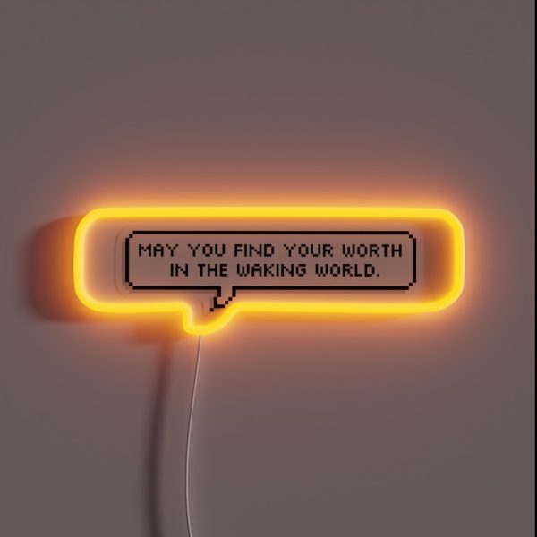 Bloodborne Dialogue Plain Doll RGB Neon Sign