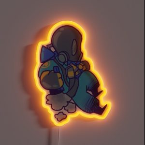 BLU Pyro TF2 RGB Neon Sign
