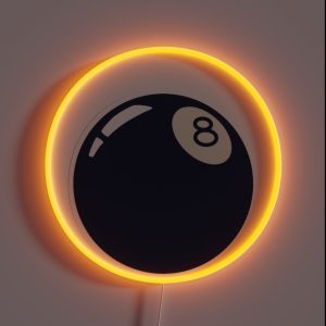 Blue 8 Ball Pool RGB Neon Sign