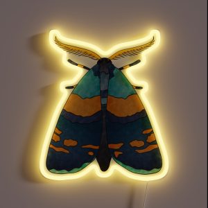 Blue And Orange Moth RGB Neon Sign Blue And Orange Moth RGB Neon Sign