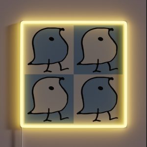 Blue And White Wugs RGB Neon Sign Blue And White Wugs RGB Neon Sign