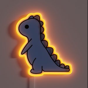 Blue Dinosaur RGB Neon Sign Blue Dinosaur RGB Neon Sign