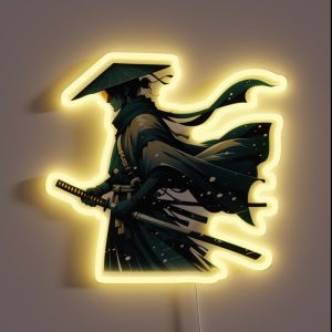 Blue Eye Samurai Retro Vintage Stylized RGB Neon Sign