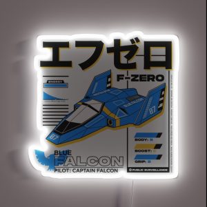 BLUE FALCON RGB Neon Sign