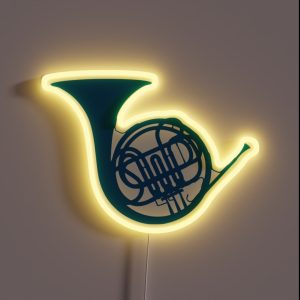 Blue French Horn RGB Neon Sign Blue French Horn RGB Neon Sign