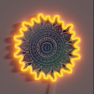 Blue Gradient Mandala RGB Neon Sign Blue Gradient Mandala RGB Neon Sign
