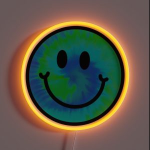 Blue Green Tie Dye RGB Neon Sign