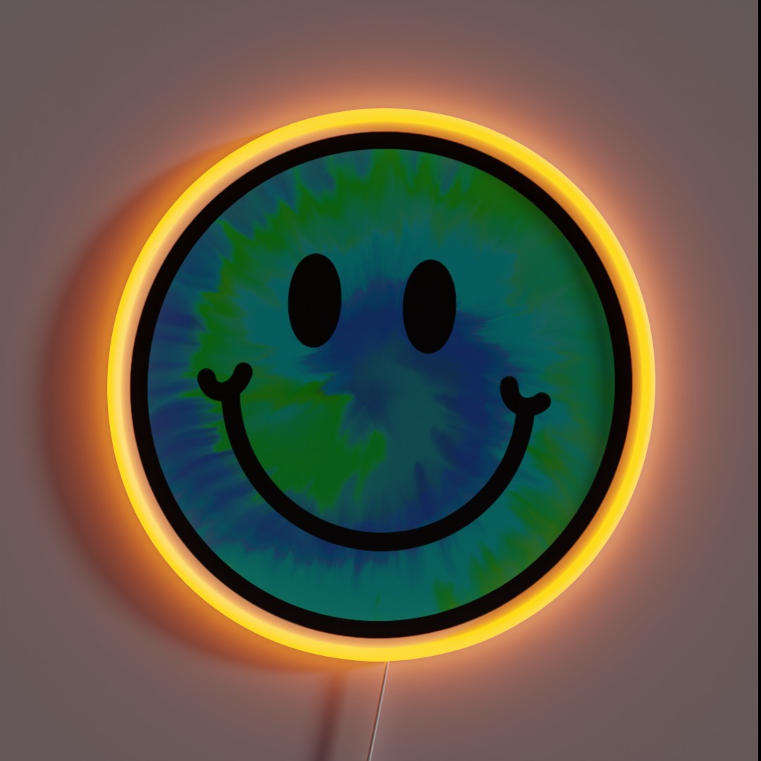 Blue Green Tie Dye RGB Neon Sign Blue Green Tie Dye RGB Neon Sign