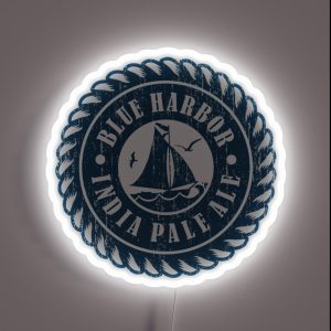 Blue Harbor IPA Graphic Tee RGB Neon Sign Blue Harbor IPA Graphic Tee RGB Neon Sign