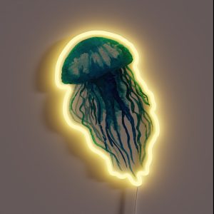 Blue Jellyfish RGB Neon Sign