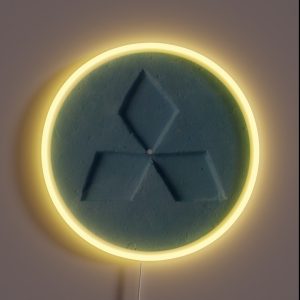 Blue Mitsubishi RGB Neon Sign Blue Mitsubishi RGB Neon Sign