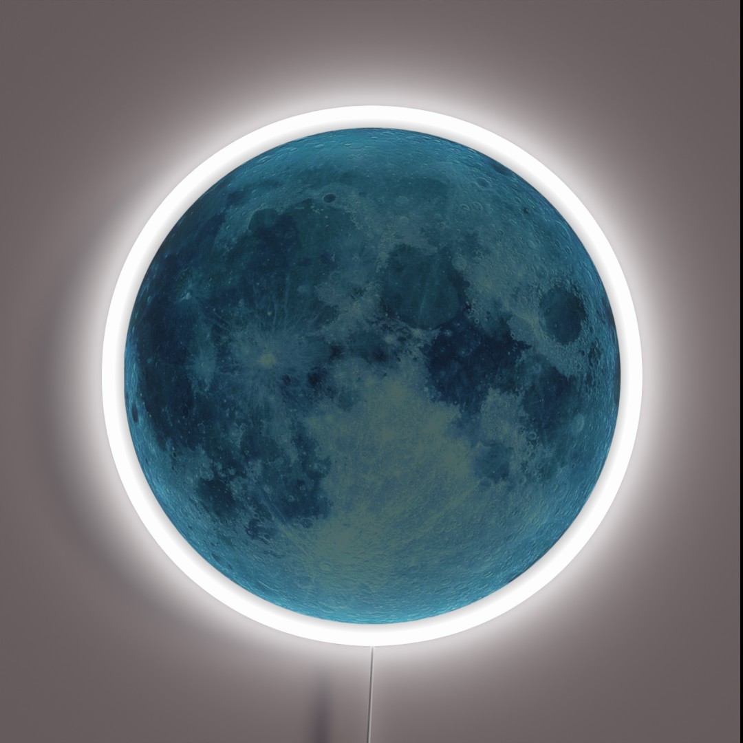 Blue Moon RGB Neon Sign Blue Moon RGB Neon Sign