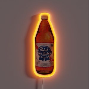 Blue Ribbon 40oz RGB Neon Sign Blue Ribbon 40oz RGB Neon Sign
