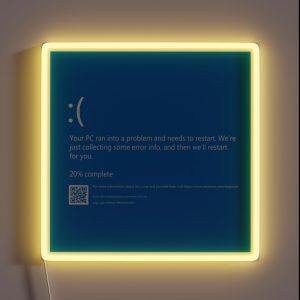 Blue Screen Of Death NEW RGB Neon Sign Blue Screen Of Death NEW RGB Neon Sign
