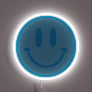 Blue Smiley Face RGB Neon Sign Blue Smiley Face RGB Neon Sign