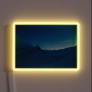 Blue Snowy Mountain RGB Neon Sign Blue Snowy Mountain RGB Neon Sign