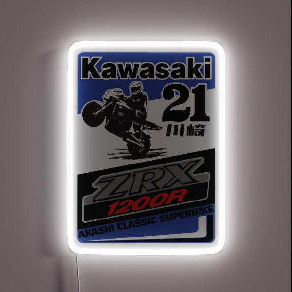 Blue Zrex The Classic Superbike RGB Neon Sign
