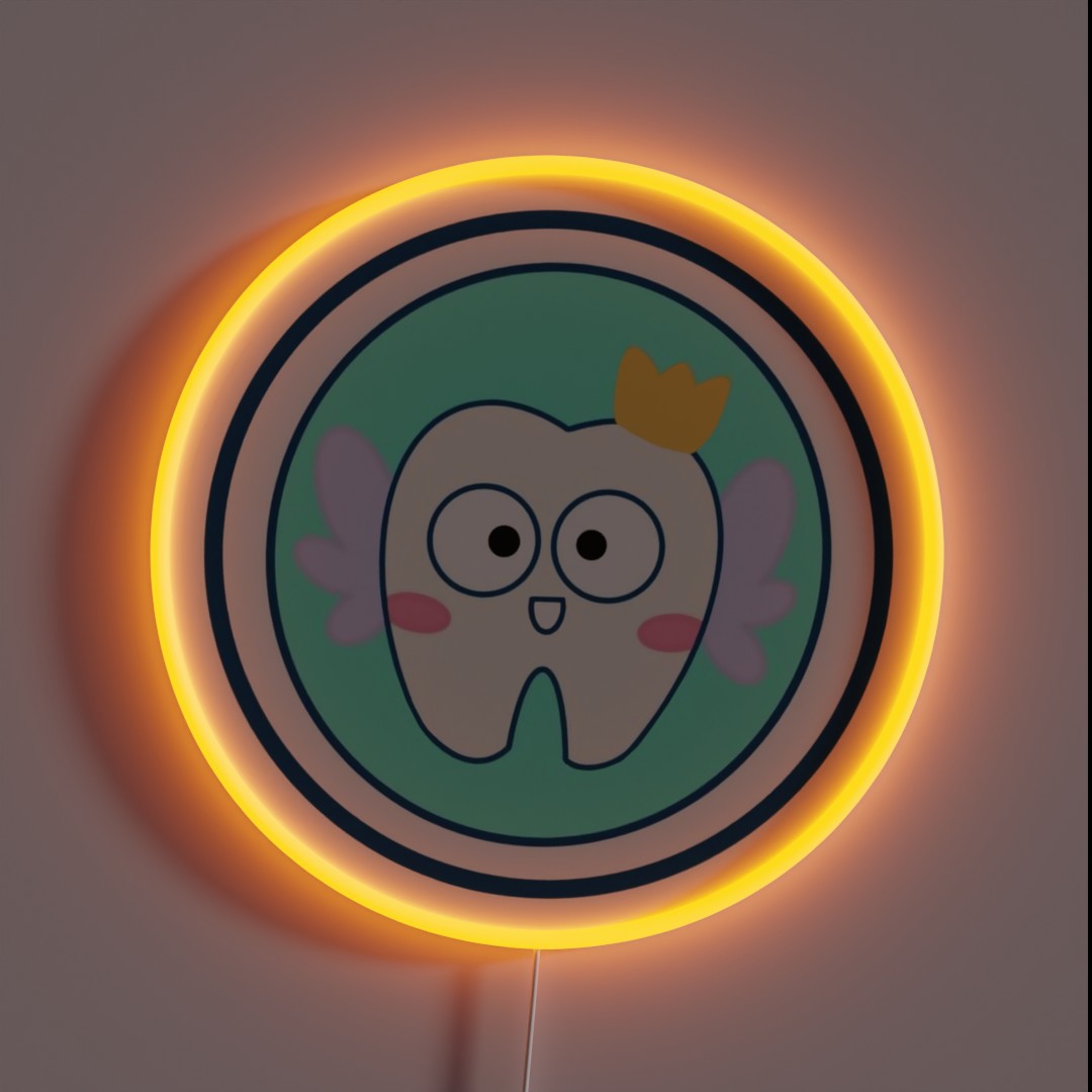 Bluey Tooth Fairy Money RGB Neon Sign Bluey Tooth Fairy Money RGB Neon Sign