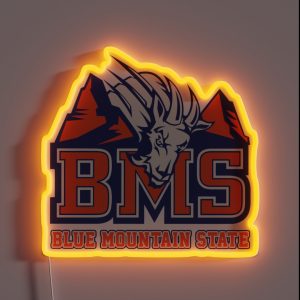 BMS Blue Mountain State RGB Neon Sign BMS Blue Mountain State RGB Neon Sign