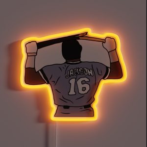 Bo Jackson Breaking A Bat RGB Neon Sign