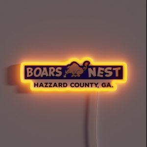 Boars Nest Hazzard County RGB Neon Sign