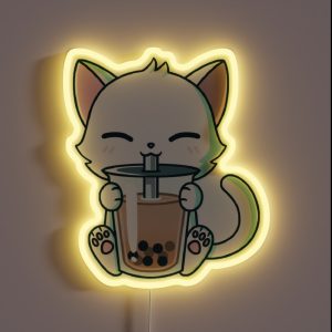 Boba Cat RGB Neon Sign Boba Cat RGB Neon Sign