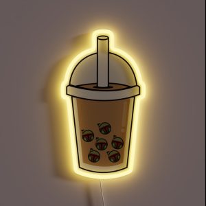 Boba Fett Boba Tea RGB Neon Sign