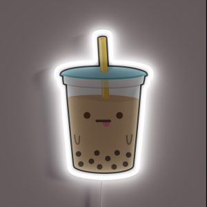 Boba Milk Tea Derp RGB Neon Sign