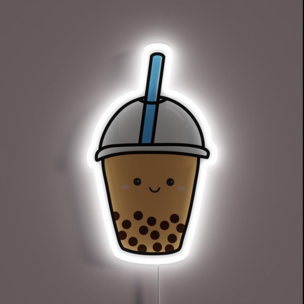 Boba Milk Tea RGB Neon Sign