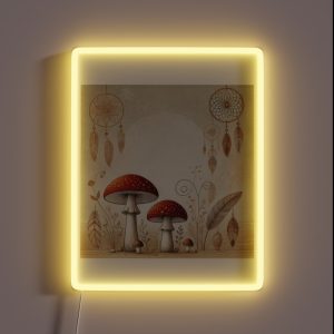 Boho Amanita Muscaria RGB Neon Sign