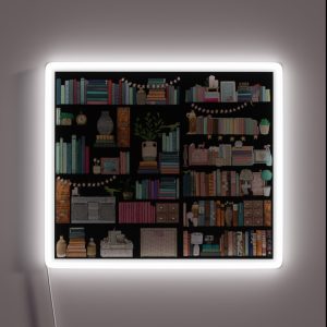 Boho Bear Mega Book Shelf RGB Neon Sign
