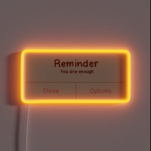 Boho Vibes Reminder RGB Neon Sign