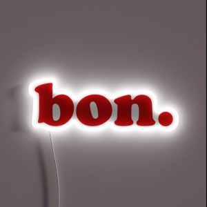 Bon French Words RGB Neon Sign