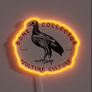 Bone Collector Vulture Culture RGB Neon Sign