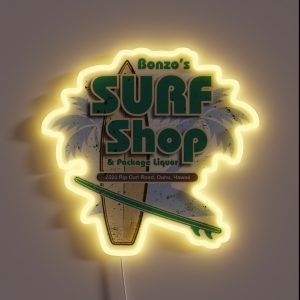 Bonzo S Surf Shop RGB Neon Sign Bonzo S Surf Shop RGB Neon Sign