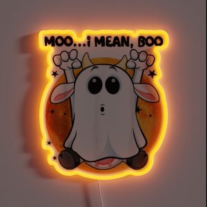 Boo Bees Nurse Couples Halloween RGB Neon Sign