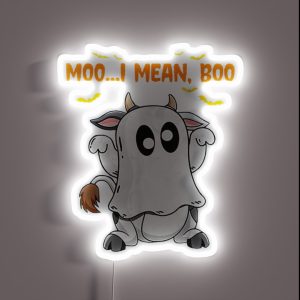 Boo Bees Nurse Couples Halloween RGB Neon Sign