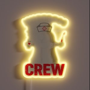 Boo Bees Nurse Couples Halloween RGB Neon Sign