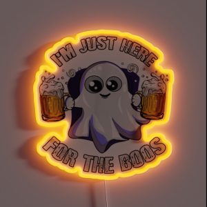 Boo Bees Nurse Couples Halloween RGB Neon Sign