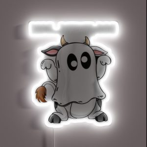 Boo Bees Nurse Couples Halloween RGB Neon Sign