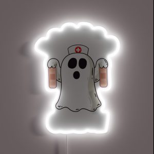 Boo Boo Crew Funny Nurse Halloween RGB Neon Sign
